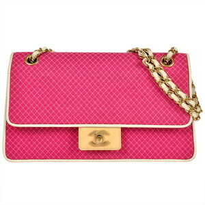 CHANEL Pink Logo Shoulder Bag